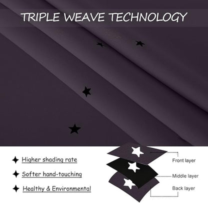 NICETOWN Blackout Star Curtains - Image 4
