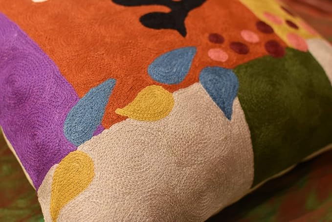 Matisse Coral Pillow Cover | Orange Modern Pillows | Modern Chair Cushion| - Image 6