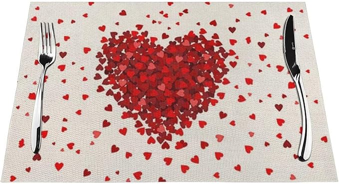 Happy Valentines Day Placemats Set of 4 - Image 2