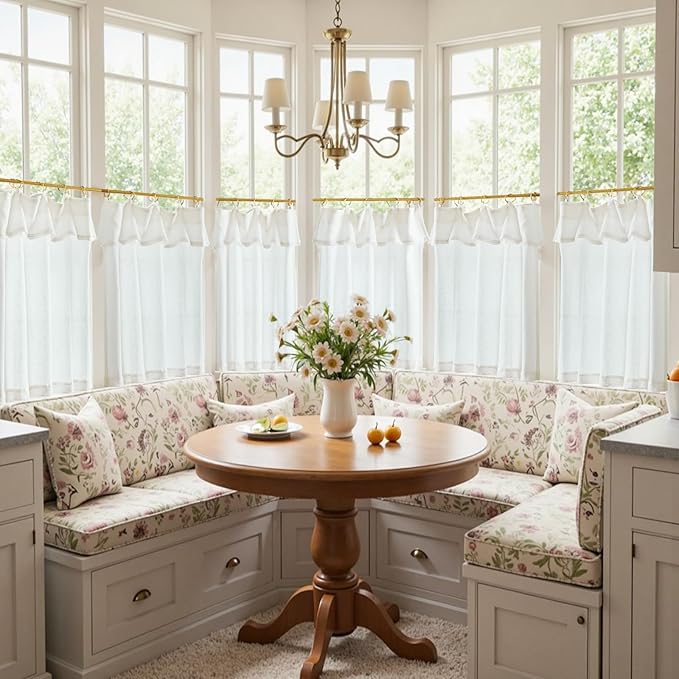 jinchan Linen Tier Curtains - Image 4
