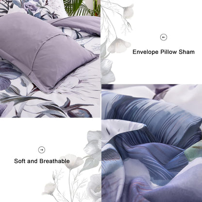 luxudecor floral comforter set full size 7 piece showing dimensions