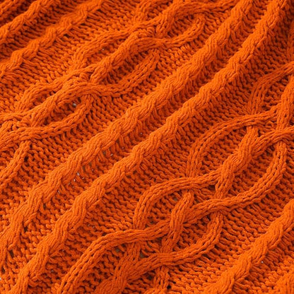 Battilo Burnt Orange Throw Blanket - Image 5