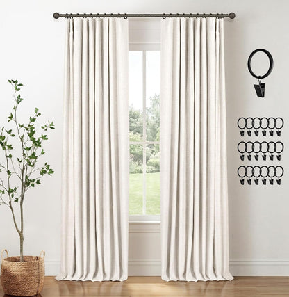 inovaday 100% blackout curtains for bedroom black out, main product view