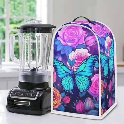 Rose Butterfly Kitchen Blender Dust Cover Anti Fingerprint Polyester Food - Image 4