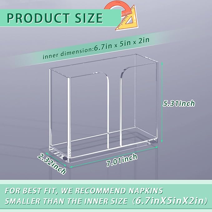 Napkin Holder, Vertical Disposable Hand Towel Holder - Image 5