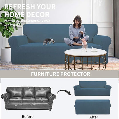 Easy-Going Stretch Oversized Chair Sofa Slipcover 1-Piece Couch Sofa Cover - Image 4