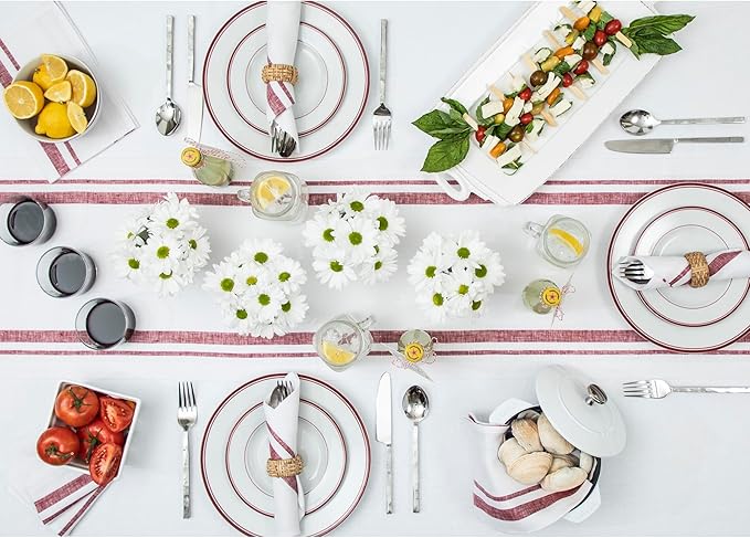 Solino Home Linen Table Runner 108 Inches Long - Image 9