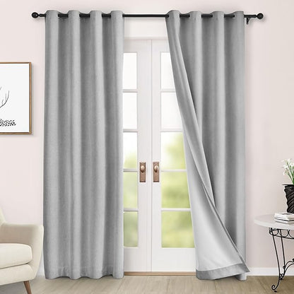 Macochico 100% Blackout Chenille Curtains 96 Inches Long by Macochico