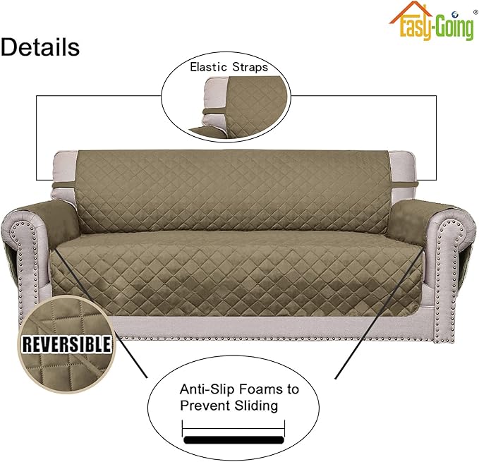 Easy-Going Oversized Chair Sofa Slipcover Reversible Sofa Cover Water Resistant - Image 3