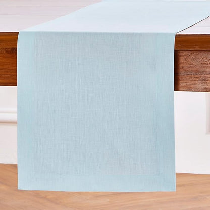 Solino Home Linen Ice Water Table Runner 60 Inches - Image 2