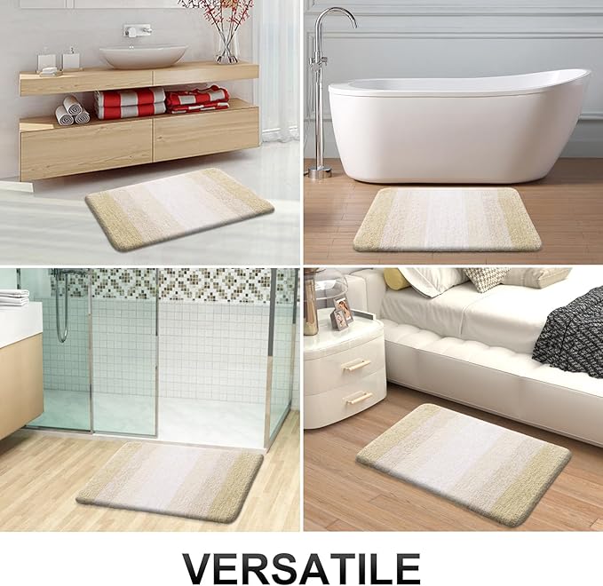 OLANLY Bathroom Runner Rugs 59x24, Extra Soft Absorbent Microfiber Bath Rugs - Image 6