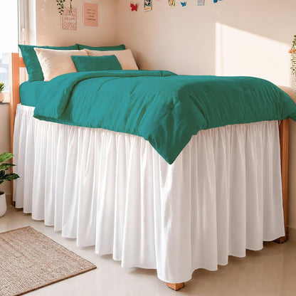 cottington lane extra long college dorm bed skirt, main product view