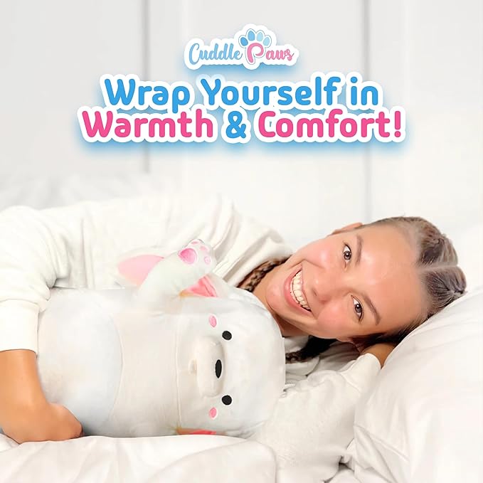 Big Bunny Plush Body Pillow for Kids | Long Stuffed Animal Cuddle Pillow | Soft - Image 5