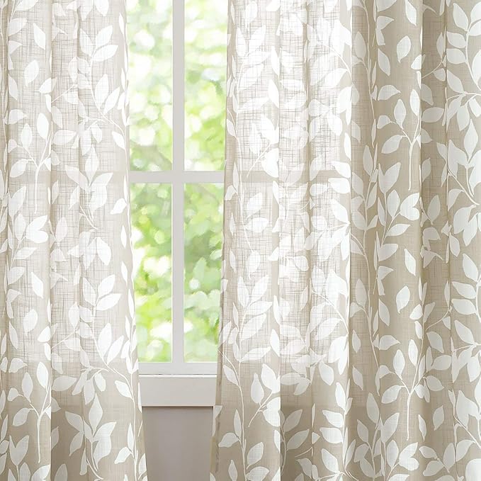 Treatmentex Leaf Semi Sheer Curtains - Image 4