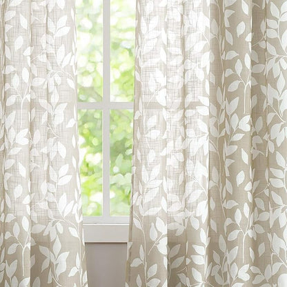 Treatmentex Leaf Semi Sheer Curtains - Image 4
