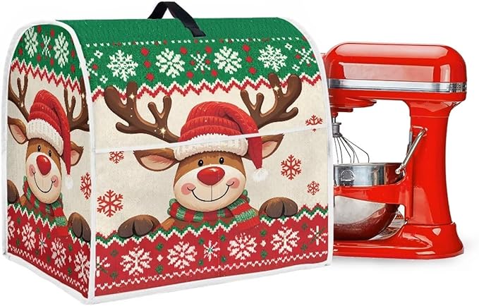 Christmas Stand Mixer Cover 6-8 Quart Kitchen Mixer Cover Washable Food - Image 3