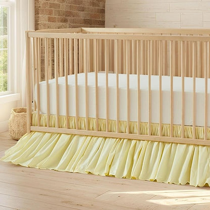 Brandream Gathered Crib Skirt, Baby Boy, Baby Girl, Gender Neutral Crib Skirt by Brandream