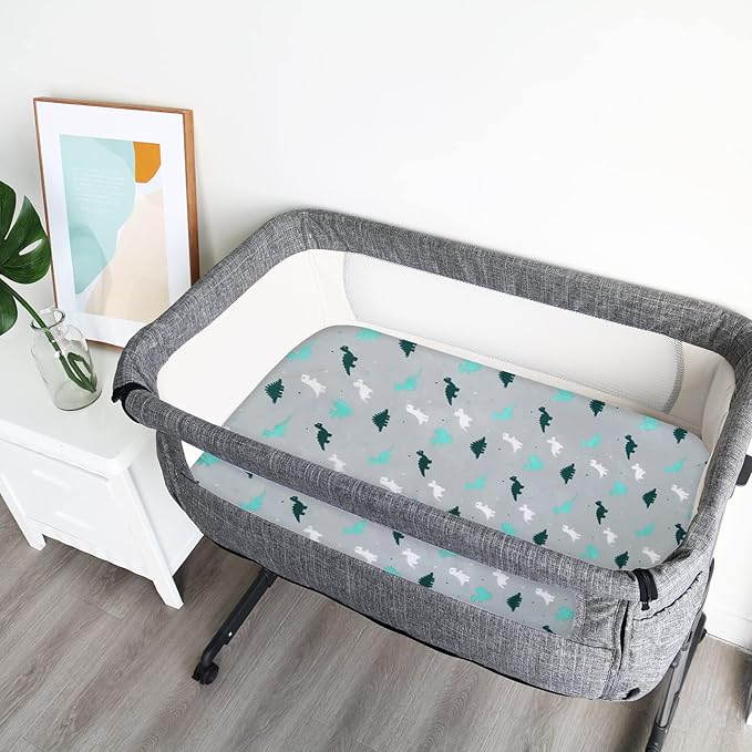 Bassinet Sheet 4 Pack for Baby Boys or Girls, Bassinet Sheets Ultra Soft - Image 3