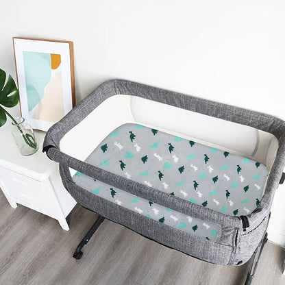 Bassinet Sheet 4 Pack for Baby Boys or Girls, Bassinet Sheets Ultra Soft - Image 3