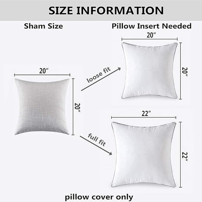 Kevin Textile Set of 2 Decorative Linen Throw Pillow Covers Cushion Case - Image 6
