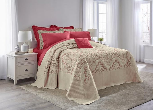 BrylaneHome Bedding Lightweight All Season Modern Amelia Quilted Damask by BrylaneHome