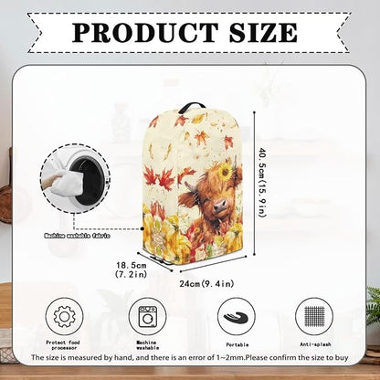 Autumn Highland Cow Blender Dust Cover - Image 5