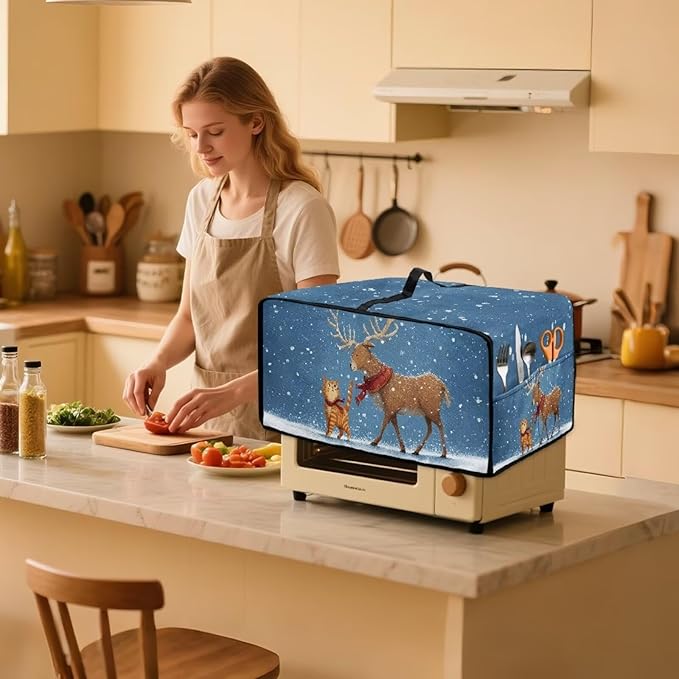 Air Fryer Toaster Oven Dust Cover Countertop Microwave Dust Cover Protector - Image 3