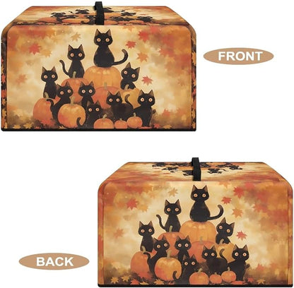 Microwave Oven Dust Cover, Thanksgiving Cat Heat-Resistant Waterproof Microwave - Image 5