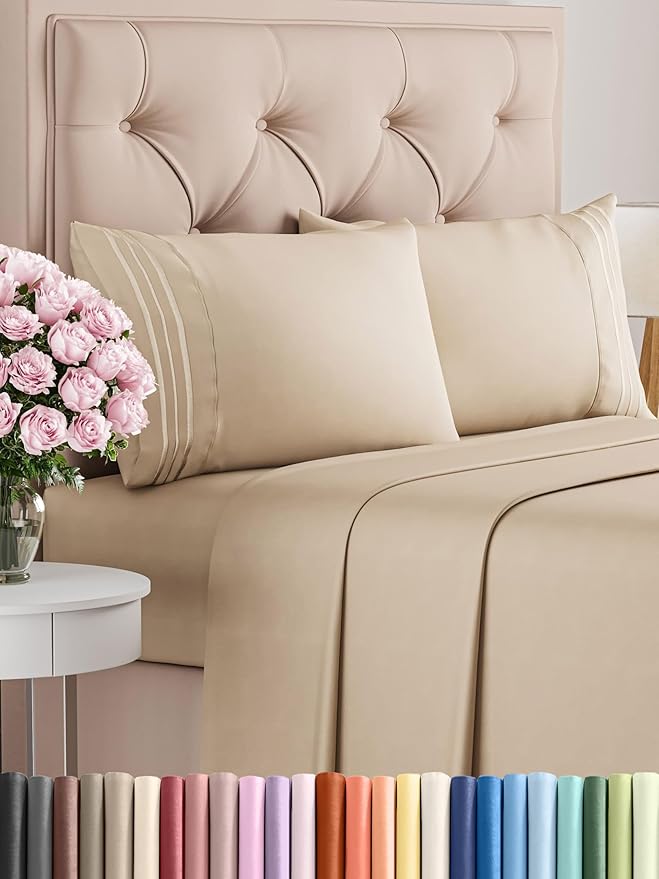 Queen Size 4 Piece Sheet Set by CGKUnlimited