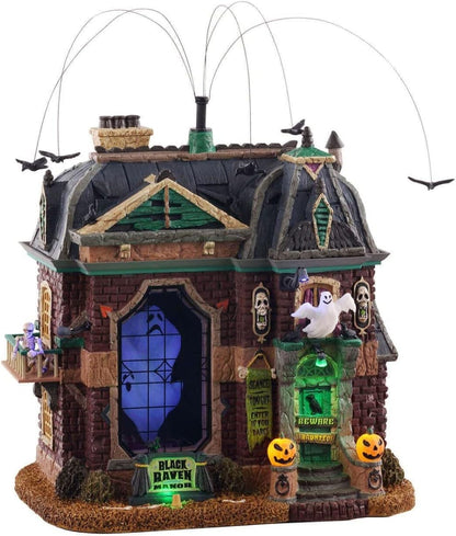 Lemax Black Raven Manor Animated Building, #05605 for Halloween Village