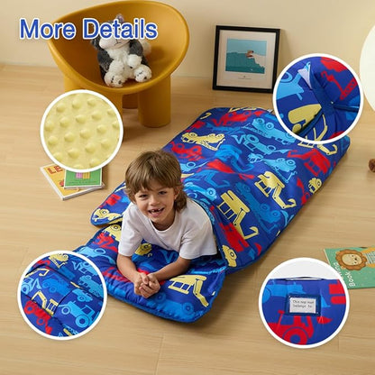 beeweed Toddler Nap Mat, Rollup Design Kid Sleeping Mat - Image 2