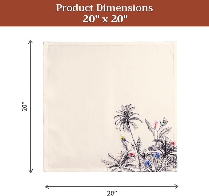 Maison d' Hermine Cloth Napkins Set of 4 100% Cotton - Image 7