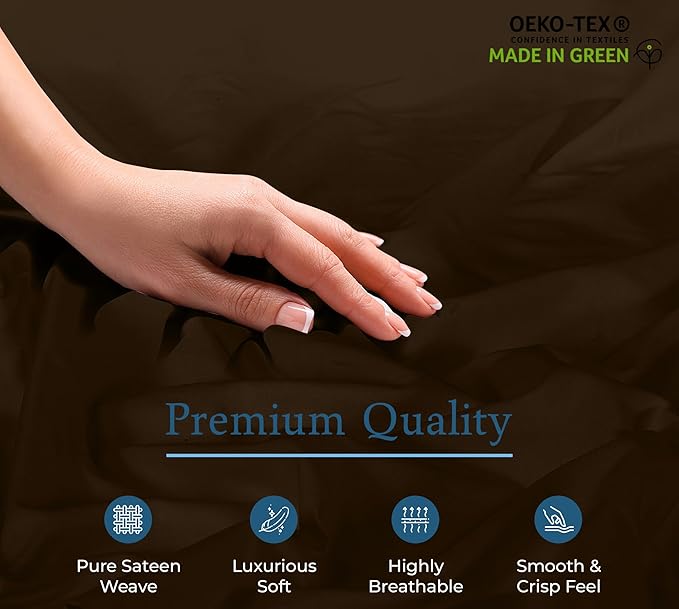 Royale Linens 400 Thread Count 100% American Grown Cotton Fitted Sheet Full Size - Image 8