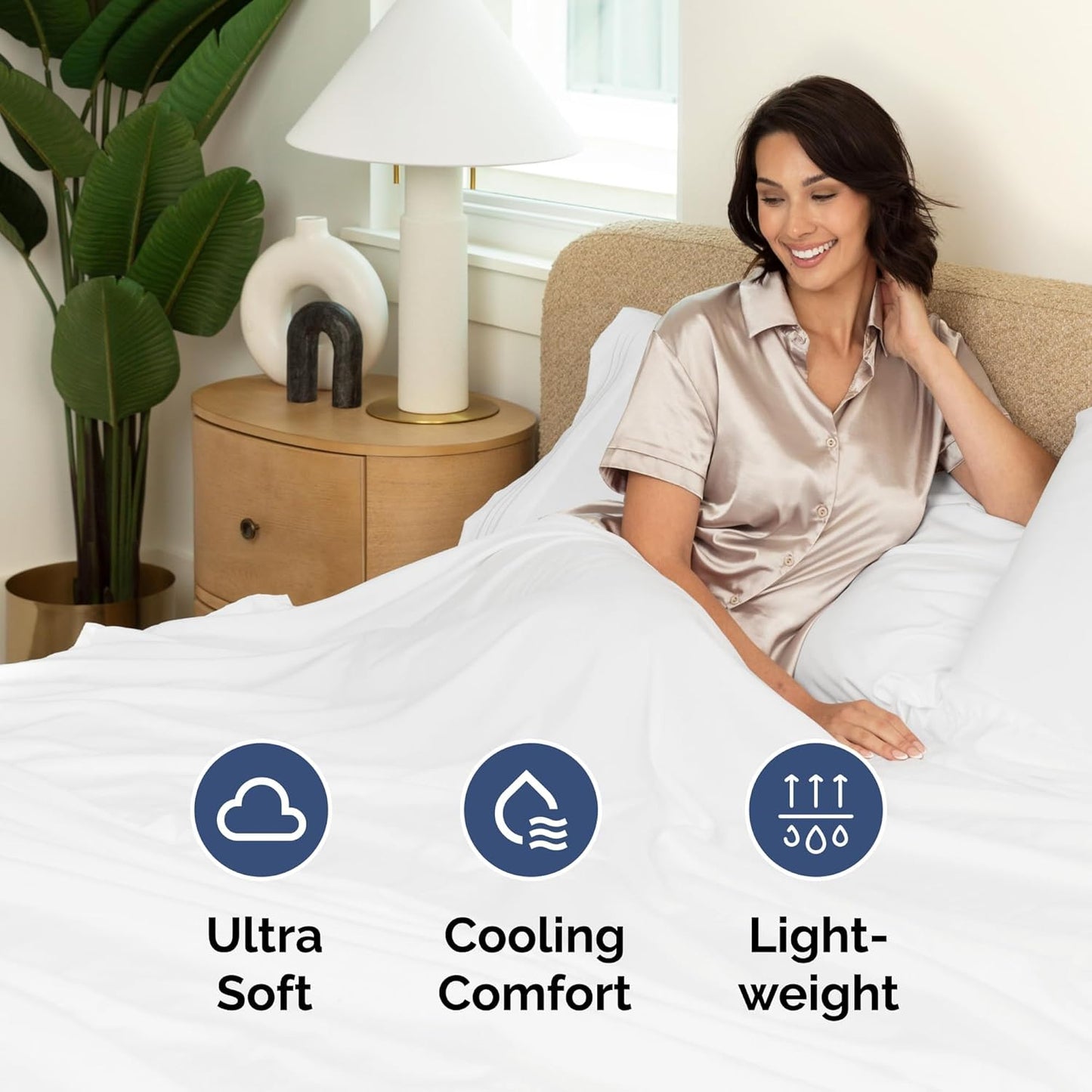 King Size Flat Sheet - Hotel Quality Top Flat Bed Sheet Only - Ultra-Soft, Comfy, Breathable & Cooling - Fade & Wrinkle Free - Easy-Care, Stain & Shrink Resistant Bedding - Easy-Fit & Oeko-Tex - White
