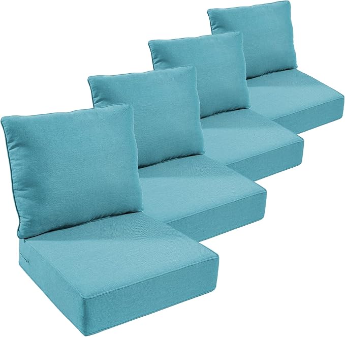 Outdoor Furniture Cushions, 6 inch Thick Seat Cushions by moosprr