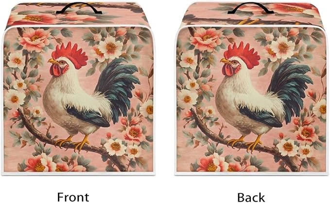 Mumeson Rooster Flower Coffee Maker Cover Blender Dust Cover, Coffee Machine - Image 7