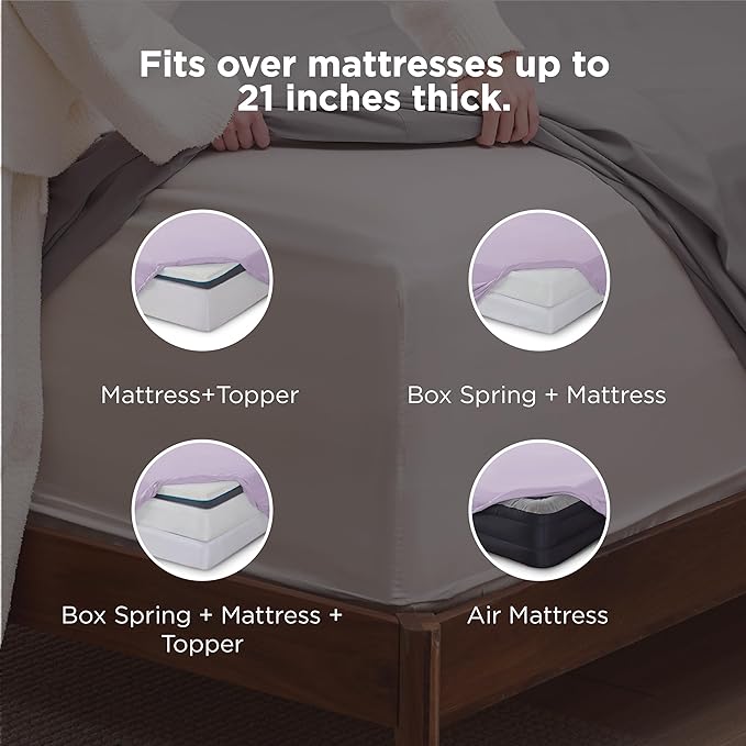 Bedsure Deep Pocket Queen Sheets Set - Image 2