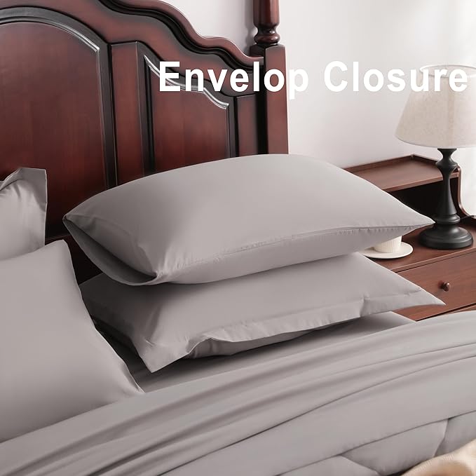 NTBAY King Comforter Set with Sheets, 7 Pieces Soft and Breathable King Bedding - Image 5