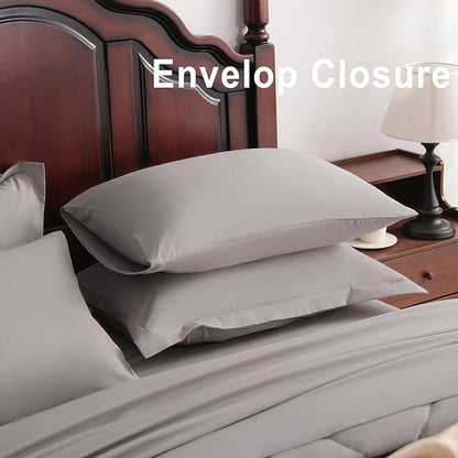NTBAY King Comforter Set with Sheets, 7 Pieces Soft and Breathable King Bedding - Image 5