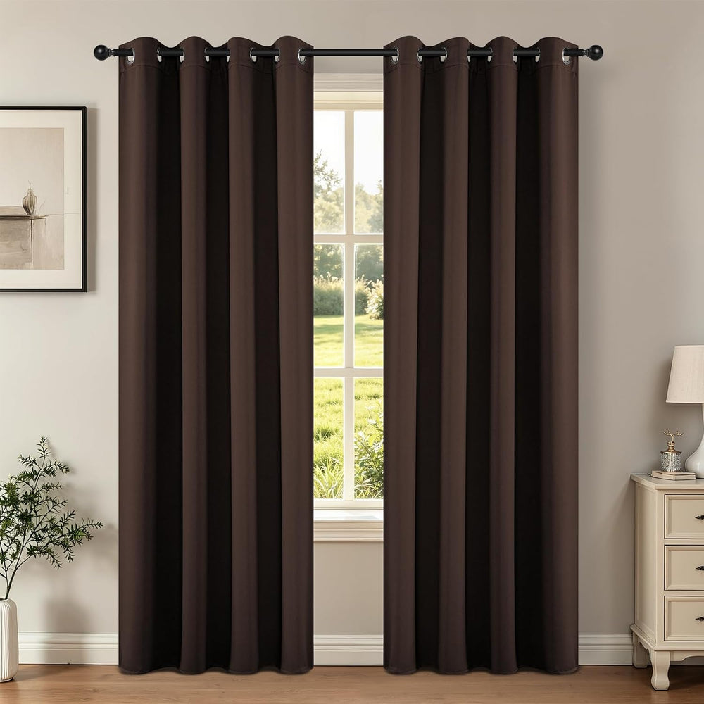 Joydeco Blackout Curtains 84 Inch Length 2 Panels Set, Thermal Insulated Long...