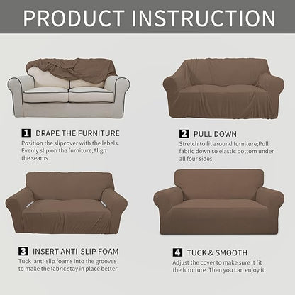 Easy-Going Stretch Loveseat Slipcover 1-Piece Sofa Cover Furniture Protector - Image 8