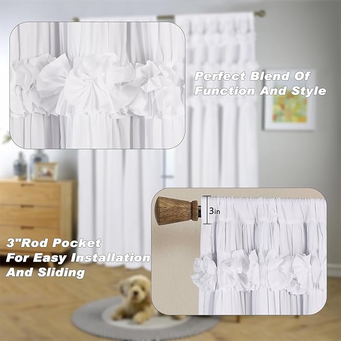 White Blackout Drapes - Image 6