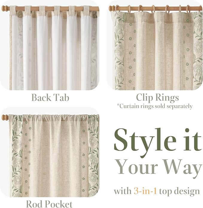 jinchan Winslow Lined Linen Curtains - Image 6