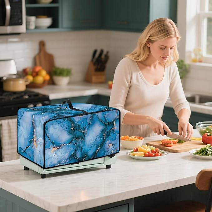 Toaster Oven Dust Cover with Storage Pockets, Dust Protection Smart Oven Cover - Image 7
