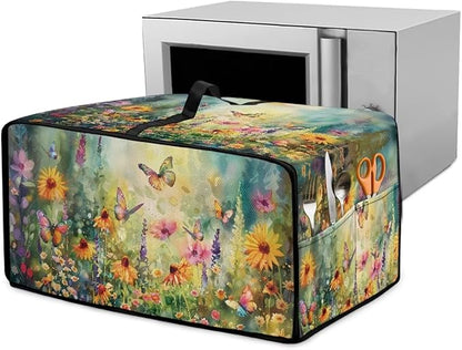 Microwave Oven Dust Cover with Storage Bags Waterproof Microwave Oven Grill by HwzdsyxlCreativeHomeDecor
