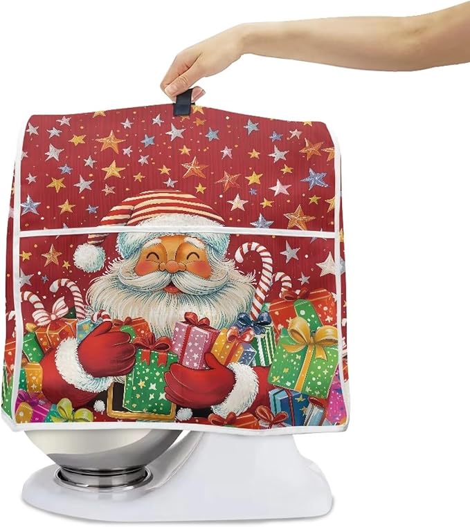 Christmas Stand Mixer Cover Dust Cover Santa Claus Red Stand Mixer Covers - Image 4
