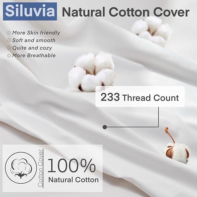 Siluvia Decorative 12x20 Pillow Inserts Set of 2 - Image 4