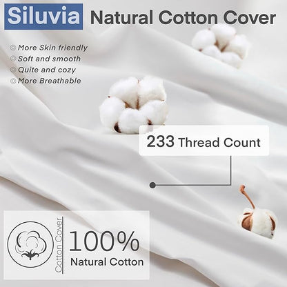 Siluvia 16"x16" Pillow Inserts Set of 2 Square Throw 16 Pillows - Image 4
