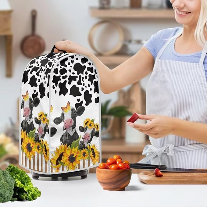 Sunflower Animal Cow Print Blender Dust Covers - Image 3
