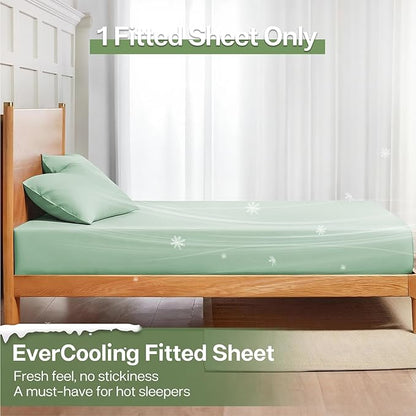MR&HM California King Fitted Sheet, Ultra-Soft Rayon Derived from Bamboo & - Image 3